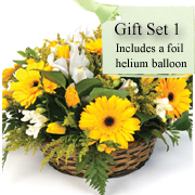 Gift Set 1 - &#39;Florist Choice&#39; Round Basket