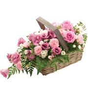 Rosy Flower Basket