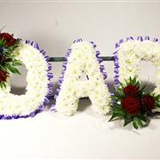 Tribute Letters - Red &amp; Purple
