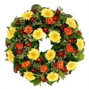 Vibrant Daisy Wreath