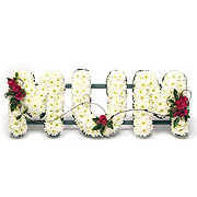 Floral Letters - White, Black &amp; Red
