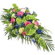 Lime &amp; Pink Casket Spray