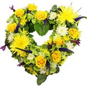 Yellow and Lime Open Heart