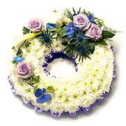 Lilac &amp; Blue Massed Wreath