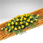 Luxury Yellow Rose Casket Spray 