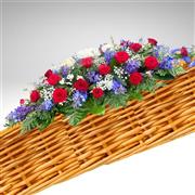Red, White &amp; Blue Casket Spray 