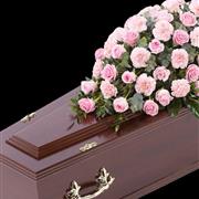 Pink Rose &amp; Carnation Casket Spray